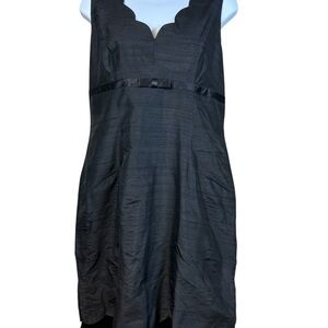 Adrianna Papell Black Size 14 Knee Length Sleeveless Dress